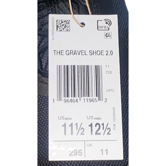 New Adidas The Gravel 2.0 Cycling Shoes Black White Mens Sz 11.5 - HQ9034 - Picture 8 of 9